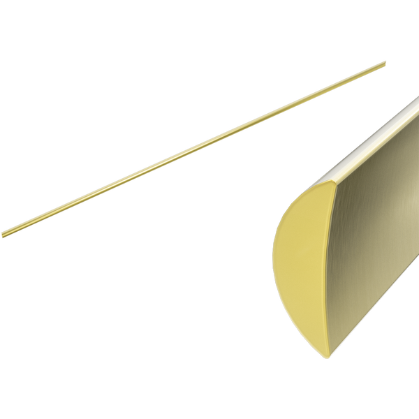 Nero Half Round Water Seal Rail 750mm Brushed Gold