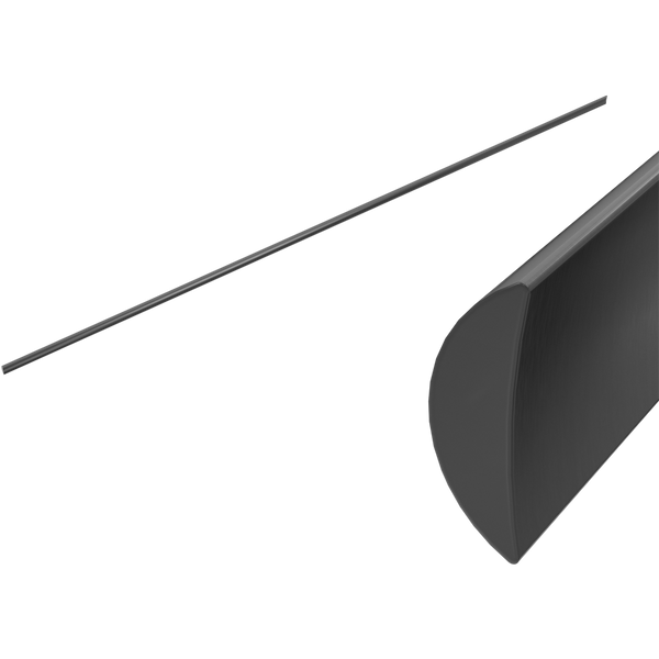 Nero Half Round Water Seal Rail 750mm Gun Metal