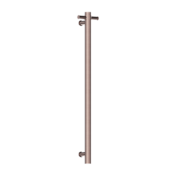 Nero Mecca 240V Single Vertical Heated Towel Rail Brushed Bronze