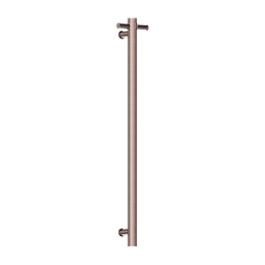 Nero Mecca 240V Single Vertical Heated Towel Rail Brushed Bronze