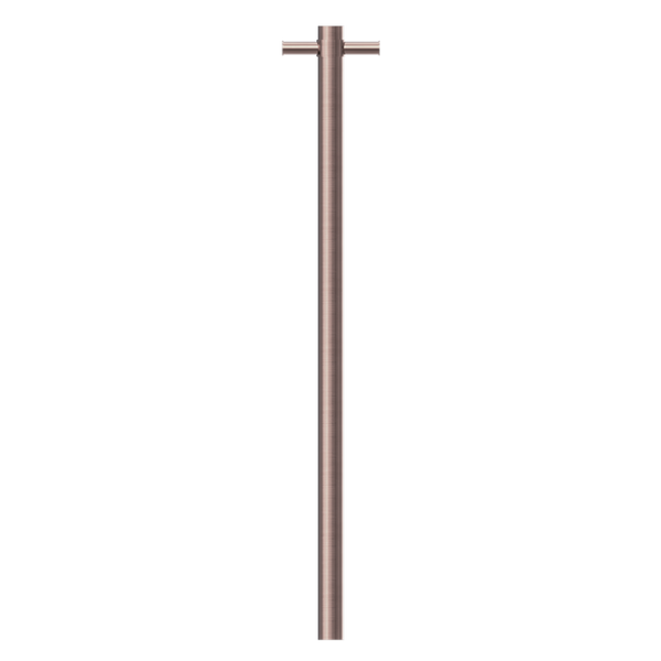 Nero Mecca 240V Single Vertical Heated Towel Rail Brushed Bronze