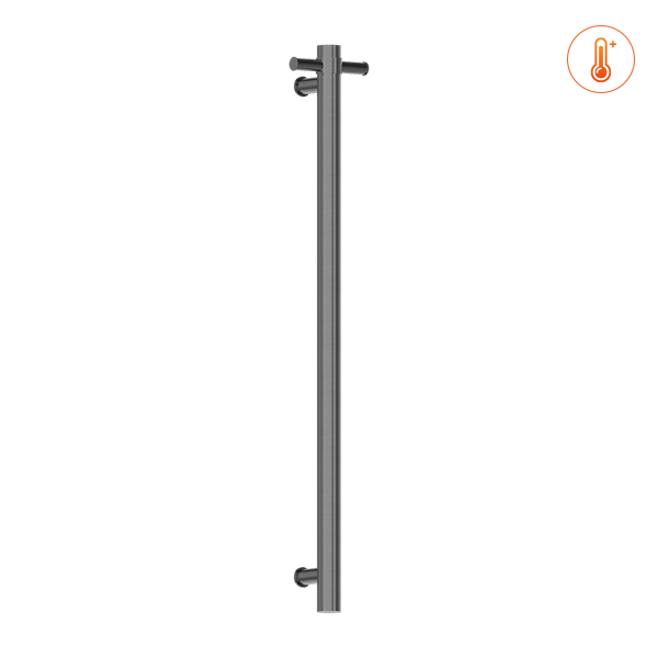 Nero Heated Vertical Towel Rail Graphite