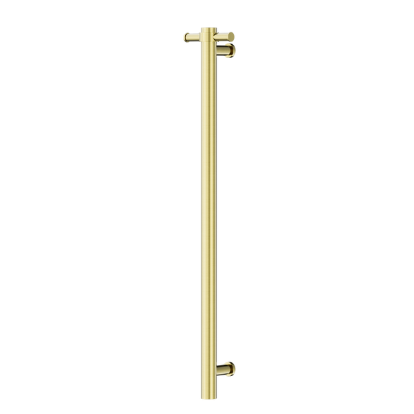 Nero Non-Heated Vertical Towel Rail 900mm Brushed Gold