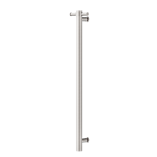 Nero Non-Heated Vertical Towel Rail 900mm Brushed Nickel