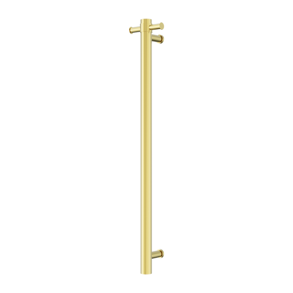 Nero Mecca 240V Single Vertical Heated Towel Rail Brushed Gold
