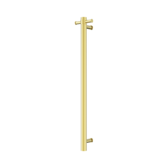 Nero Mecca 240V Single Vertical Heated Towel Rail Brushed Gold