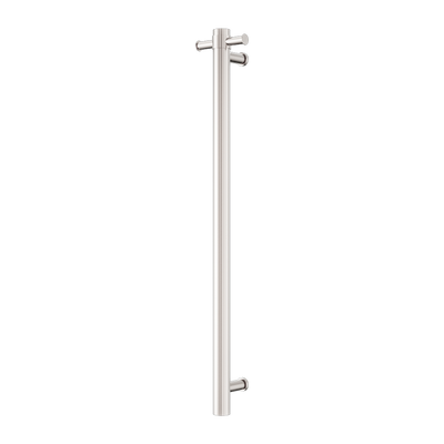 Nero Mecca 240V Single Vertical Heated Towel Rail Brushed Nickel