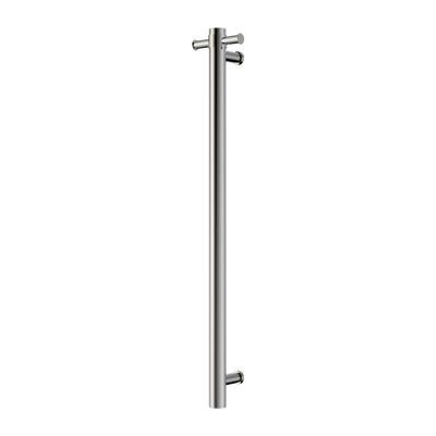 Nero Mecca 240V Single Vertical Heated Towel Rail Chrome