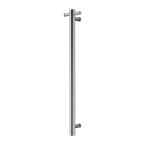 Nero Mecca 240V Single Vertical Heated Towel Rail Chrome