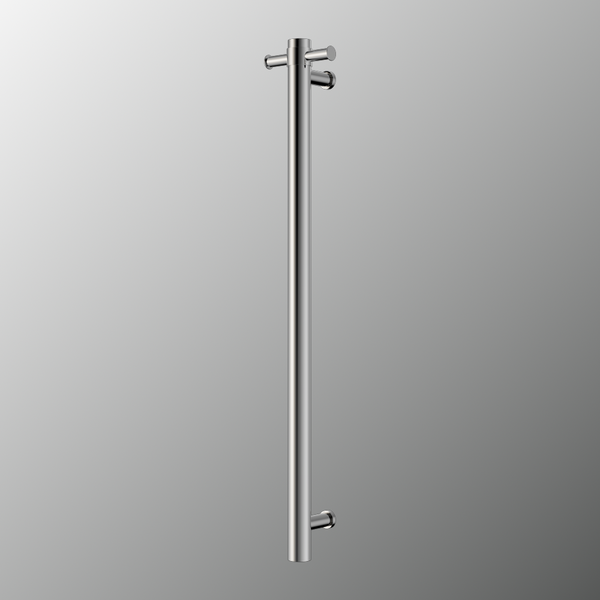 Nero Mecca 240V Single Vertical Heated Towel Rail Chrome