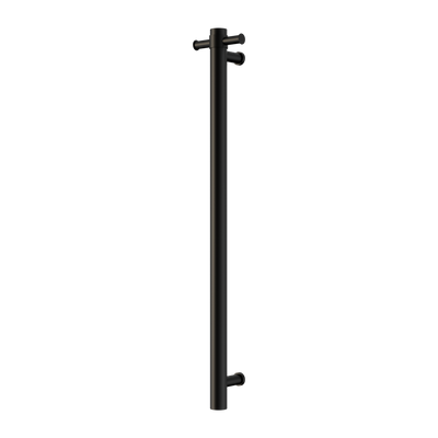 Nero Mecca 240V Single Vertical Heated Towel Rail Matte Black