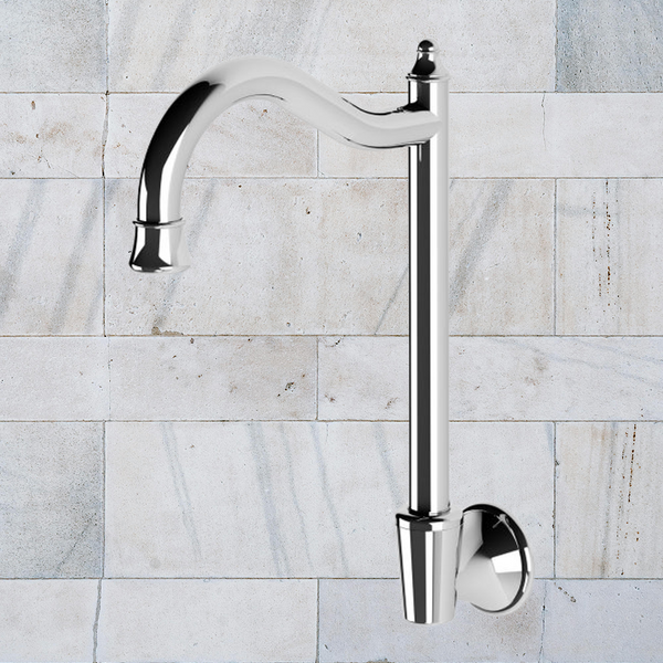 Phoenix Nostalgia Wall Sink Outlet Shepherds Crook Chrome