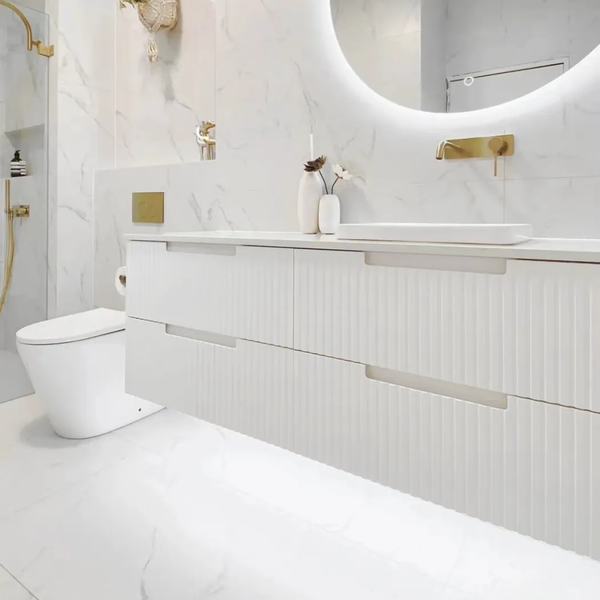 Otti Noosa 1500mm Satin White Wall Hung Vanity