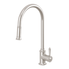 Phoenix Nostalgia Pull Out Sink Mixer 230mm Lead Free Brushed Nickel