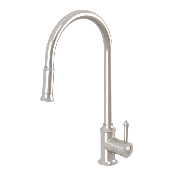 Phoenix Nostalgia Pull Out Sink Mixer 230mm Lead Free Brushed Nickel