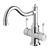 Phoenix Nostalgia Twin Handle Sink Mixer 230mm Shepherds Crook Chrome White