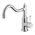 Phoenix Nostalgia Sink Mixer 220mm Shepherds Crook Chrome White