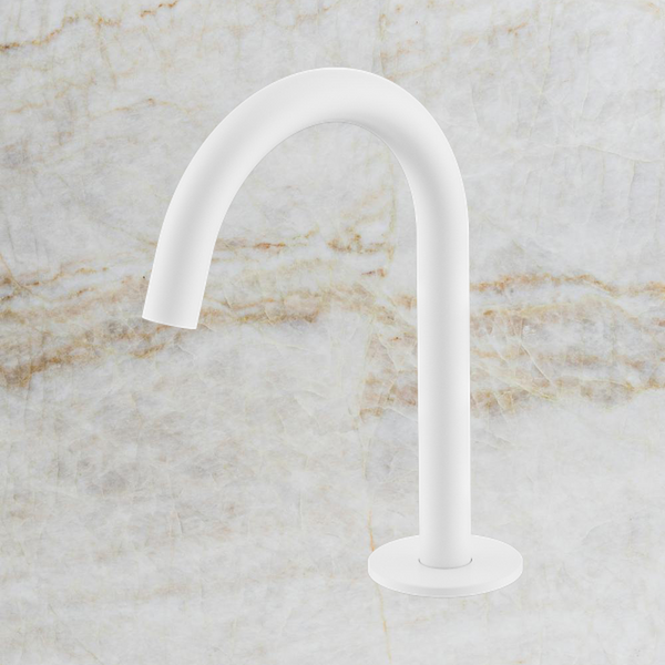 Nero Serenity Basin Arc Spout Matte White
