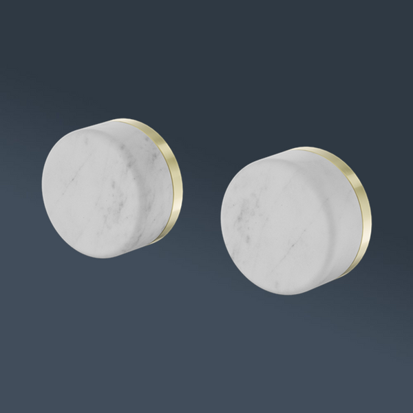 Nero Serenity Wall Top Assembly With Carrara Handle Brushed Gold