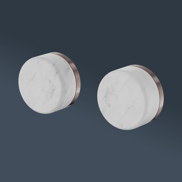 Nero Serenity Wall Top Assembly With Carrara Handle Brushed Bronze