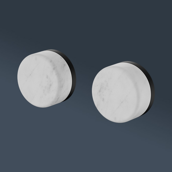 Nero Serenity Wall Top Assembly With Carrara Handle Matte Black