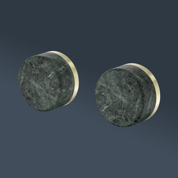 Nero Serenity Wall Top Assembly With Verde Alpi Handle Brushed Gold