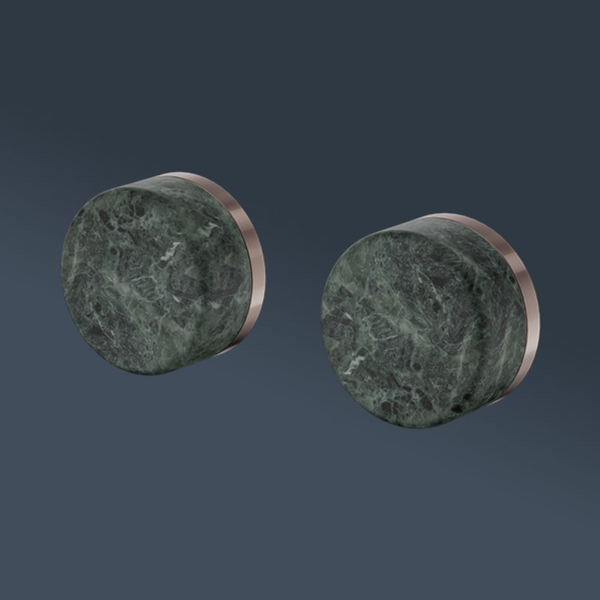 Nero Serenity Wall Top Assembly With Verde Alpi Handle Brushed Bronze