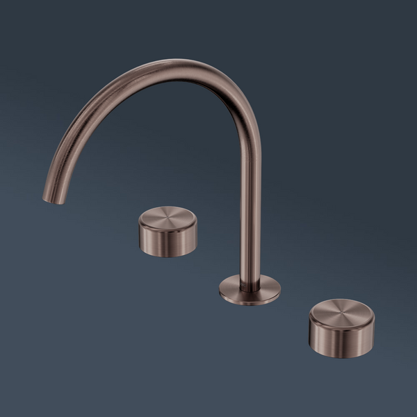 Nero Serenity Bath/Kitchen Set Arc Spout With Metal Handle Brushed Bronze