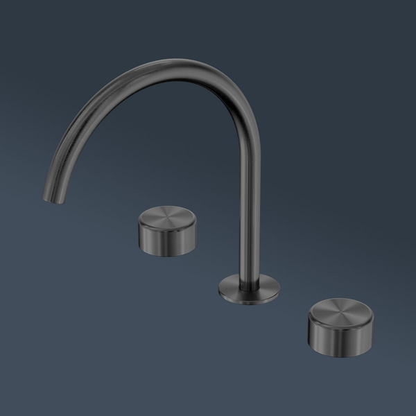Nero Serenity Bath/Kitchen Set Arc Spout With Metal Handle Gunmetal