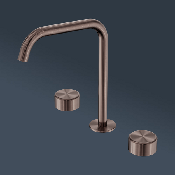 Nero Serenity Bath/Kitchen Set Edge Spout With Metal Handle Brushed Bronze