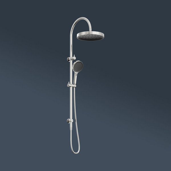 Nero Serenity Twin Shower Brushed Nickel