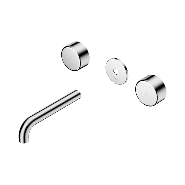 Nero Serenity Wall Basin Set 160mm Spout with Metal Handle (Trim Kit Only) Chrome