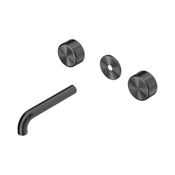 Nero Serenity Wall Basin Set 160mm Spout with Metal Handle (Trim Kit Only) Gunmetal