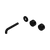 Nero Serenity Wall Basin Set 160mm Offset Spout with Metal Handle (Trim Kit Only) Matte Black