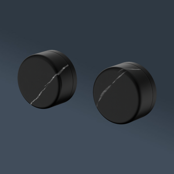 Nero Serenity Wall Top Assembly With Marquina Black Handle Matte Black