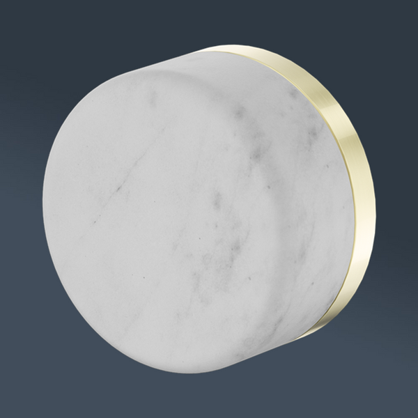 Nero Serenity Progressive Shower Mixer With Carrara Handle Brushed Gold