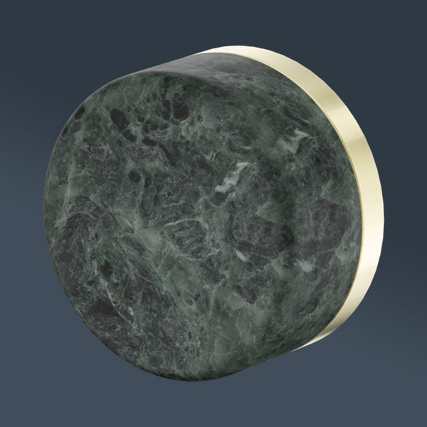 Nero Serenity Progressive Shower Mixer With Verde Alpi Handle Brushed Gold