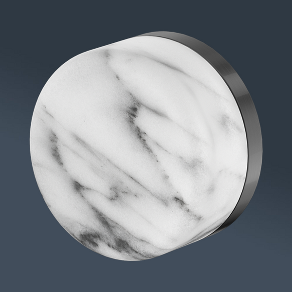 Nero Serenity Progressive Shower Mixer With Arabescato Corchia Handle Gunmetal