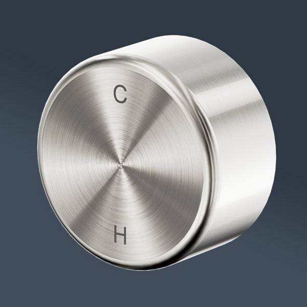 Nero Serenity Progressive Shower Mixer With Metal Handle Brushed Nickel