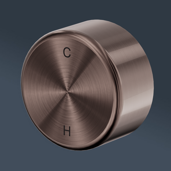 Nero Serenity Progressive Shower Mixer With Metal Handle Brushed Bronze