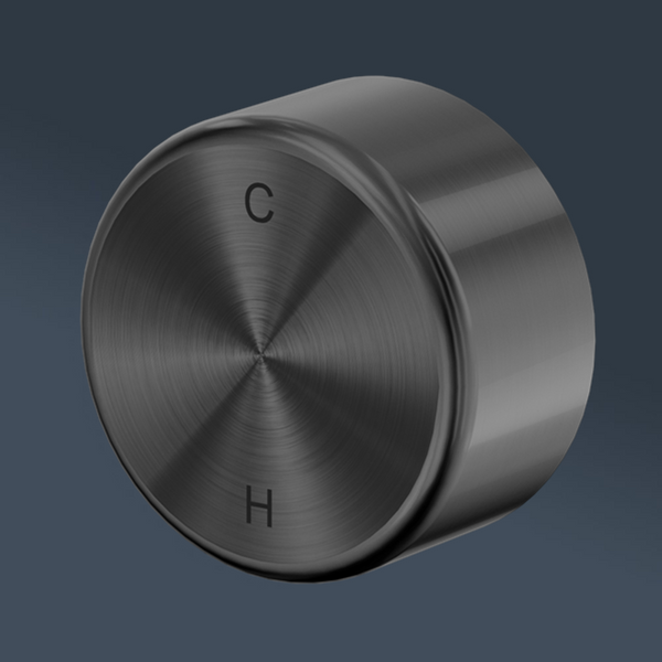 Nero Serenity Progressive Shower Mixer With Metal Handle Gunmetal