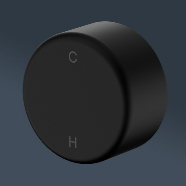 Nero Serenity Progressive Shower Mixer With Metal Handle Matte Black