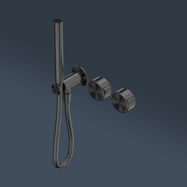 Nero Serenity Progressive Shower System With Metal Handle And Slim Shower Gunmetal