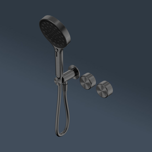 Nero Serenity Progressive Shower System With Metal Handle And Serenity Hand Shower Gunmetal