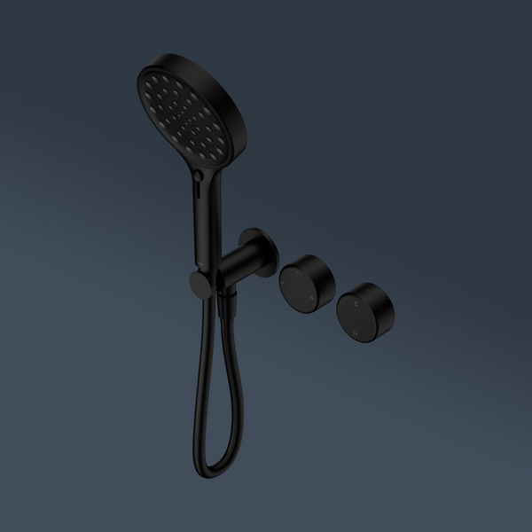 Nero Serenity Progressive Shower System With Metal Handle And Serenity Hand Shower Matte Black