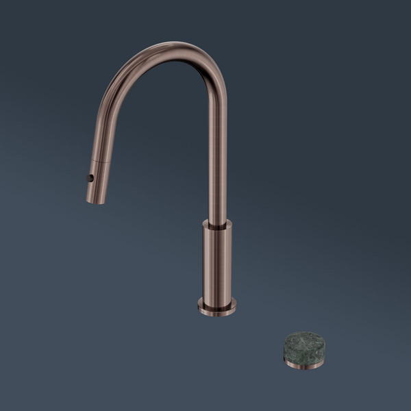 Nero Serenity Progressive Pull Out Kitchen Set With Verde Alpi Handle Brushed Bronze