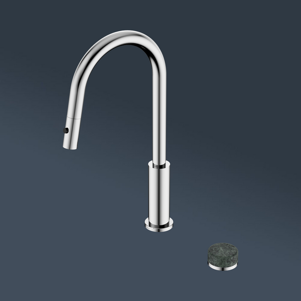 Nero Serenity Progressive Pull Out Kitchen Set With Verde Alpi Handle Chrome