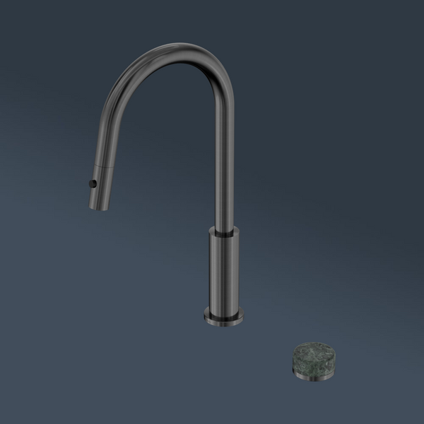 Nero Serenity Progressive Pull Out Kitchen Set With Verde Alpi Handle Gunmetal
