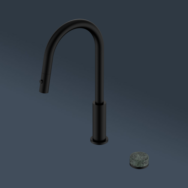 Nero Serenity Progressive Pull Out Kitchen Set With Verde Alpi Handle Matte Black