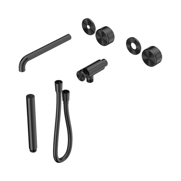 Nero Serenity Progressive Shower System with Spout with Metal Handle and Slim Shower (Trim Kit Only) Gunmetal